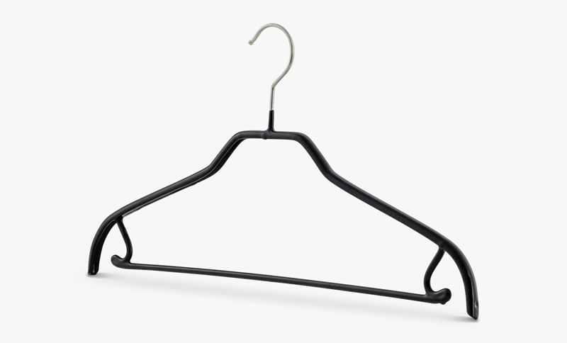Kleiderbügel mit Rockhaken Silhouette