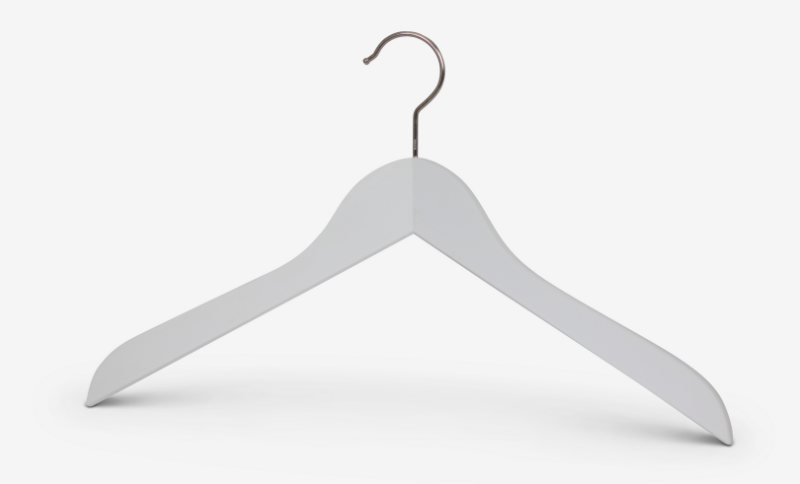 Körpergeformter Holzbügel Business lackiert