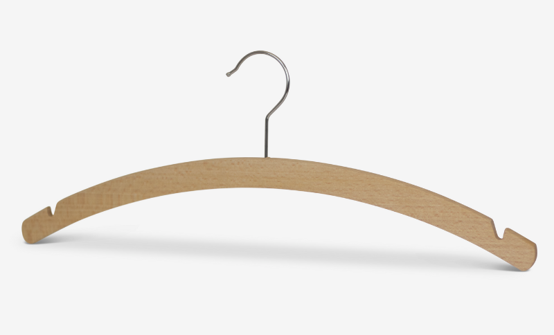 Holzbügel mit Rockeinkerbung Standard RE