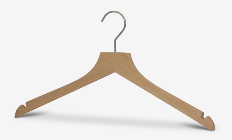 Holzkleiderbügel mit Rockeinkerbung Profi RE