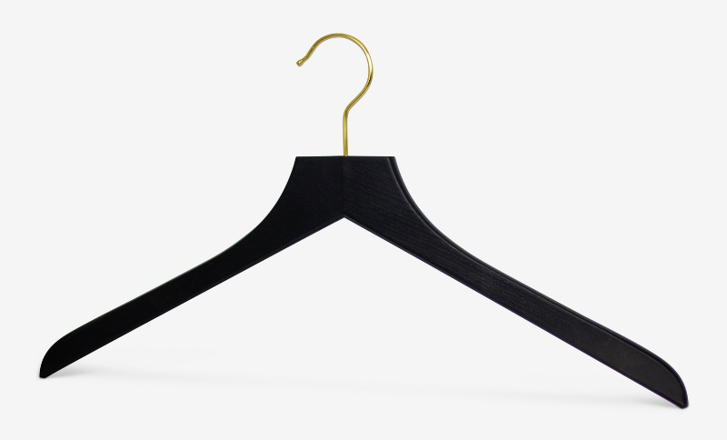 Cintre en bois Profi avec crochet laitonné