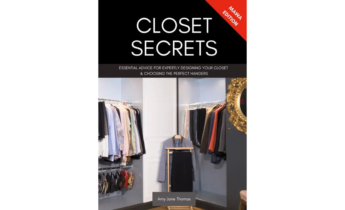 Clothes Hanger Guide by MAWA Closet filled with hangers