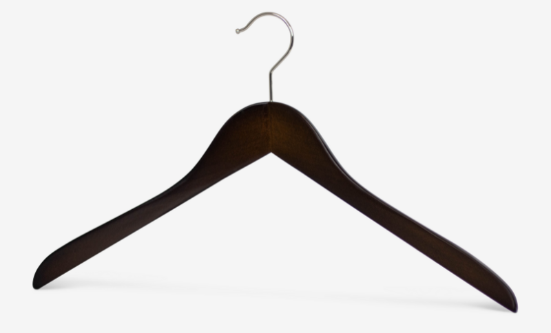 Cintre en bois en forme de corps Business