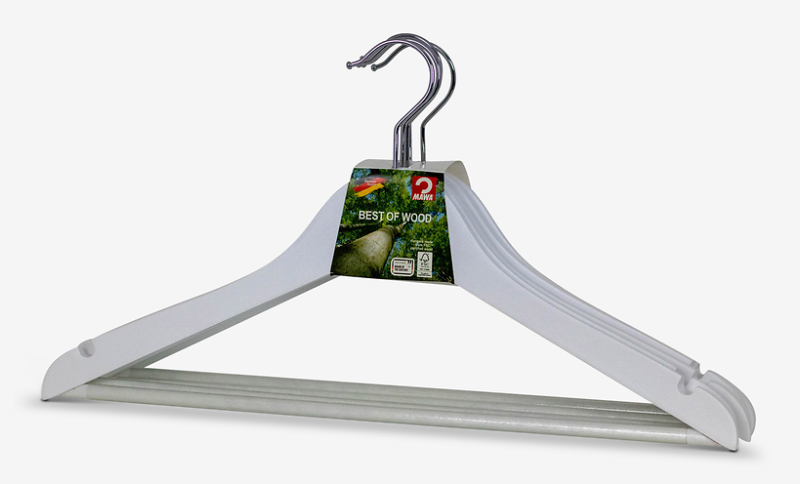 Cintre combiné en bois de lotus